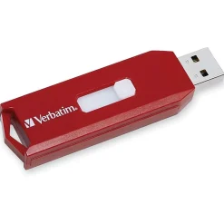 Best Verbatim Store 'n' Go Dual 64GB USB 2.0 Type A Flash Drive, Red (97005)