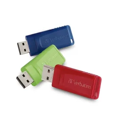 Online Verbatim Store 'n' Go 32GB USB 2.0 Type A Flash Drive, Multicolor (99811)