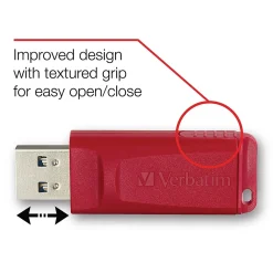Discount Verbatim Store 'n' Go 4GB USB 2.0 Type A Flash Drive, Red (95236)