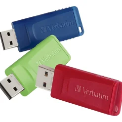 Best Verbatim Store 'n' Go 4GB USB 2.0 Type A Flash Drive, Assorted Colors (97002)