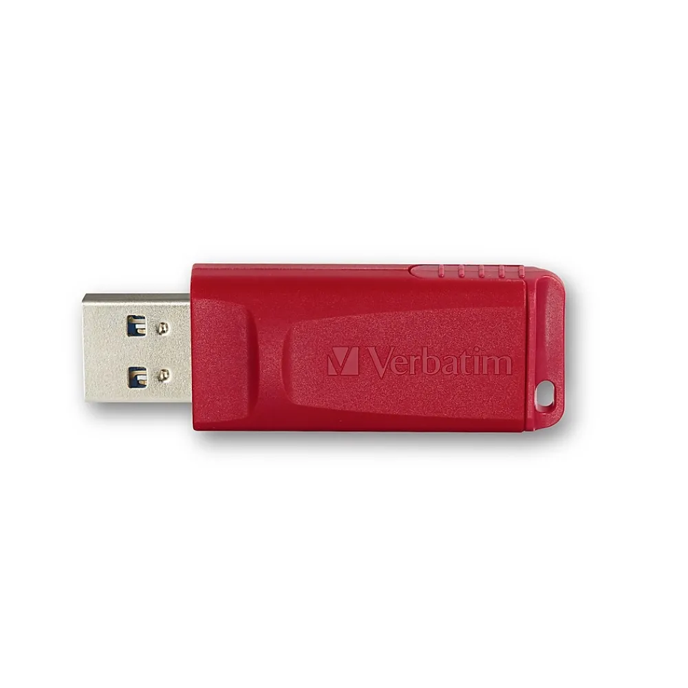 Online Verbatim Store 'n' Go 32GB USB 2.0 Type A Flash Drive, Red (T24727)