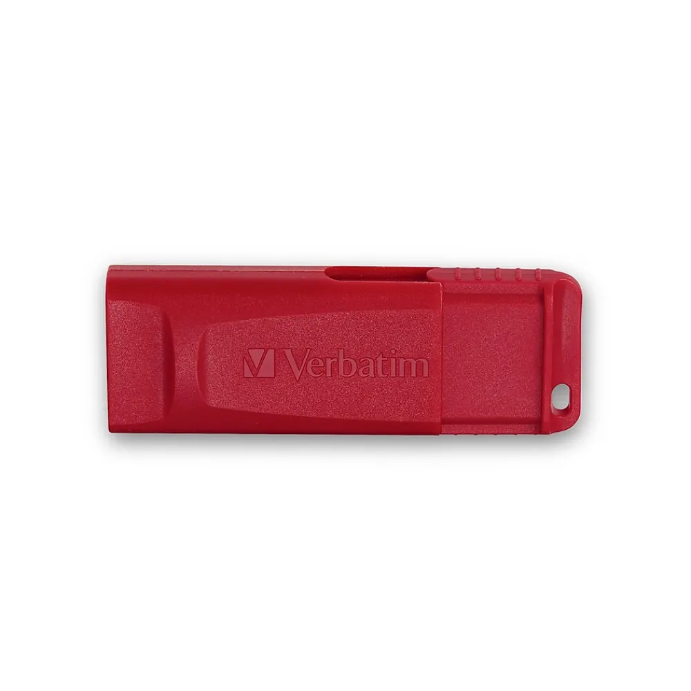 Online Verbatim Store 'n' Go 32GB USB 2.0 Type A Flash Drive, Red (T24727)