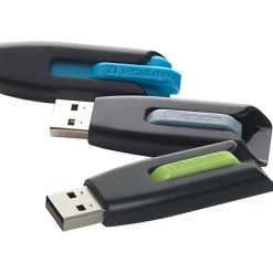 Best Verbatim Store 'n' Go V3 16GB USB 3.0 Type A Flash Drive, Multicolor (99126)