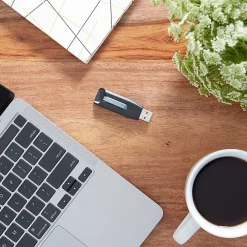 Sale Verbatim Store 'n' Go V3 8GB USB 3.2 Type A Flash Drive, Black/Gray (49171)