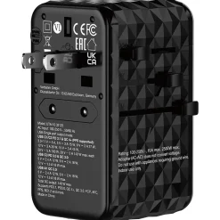 UTA-10 GaN III Universal Travel Adapter 140W – USB-C, USB-A<Verbatim Hot