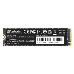 Sale Verbatim Vi3000 PCIe NVMe M.2 1TB M.2 PCI Express Internal Solid State Drive (49375)