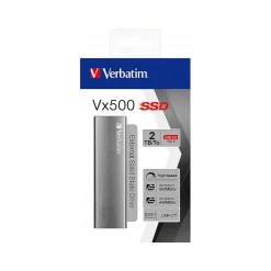 Discount Verbatim Vx500 2TB USB 3.2 External Solid-State Drive (47454)