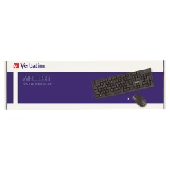 Hot Verbatim Wireless Keyboard and Optical Mouse Combo, Black (70724)