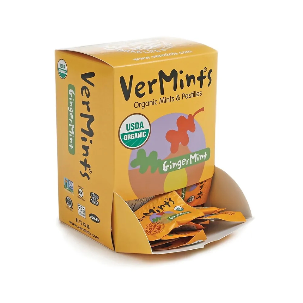 VerMints Gingermint Mints, 100 Pieces/Pack, 100/Box (VNT00994)