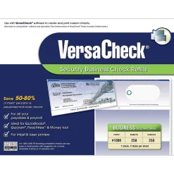 Business Forms*VersaCheck Form No. 1000 Elite Guest Checks Refill, 8.5" x 11", 250/Pack (10GE01-8765)