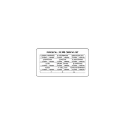 Labels|Medical Arts Press Veterinary Examination Labels, Physical Exam Checklist, White, 1.75 x 3.25 inch, 500 Labels