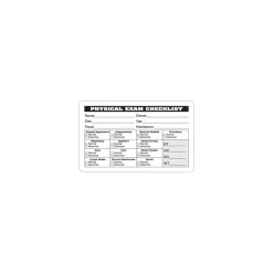 Labels|Medical Arts Press Veterinary Examination Medical Labels, Physical Exam Checklist, White, 2.5 x 4 inch, 100 Labels