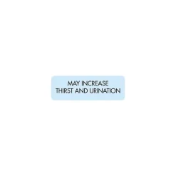 Labels|Medical Arts Press Veterinary Medication Instruction Labels, May Increase Thirst, Blue, 1.5 x 0.5 inch, 500 Labels