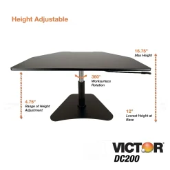 New Victor Technology High Rise Adjustable Standing Desk Converter, 28