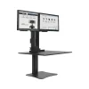 Discount Victor Technology High Rise™ Manual Dual Monitor Standing Desk, 28" W, Laminate Wood (DC350)