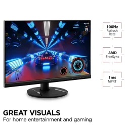 Sale ViewSonic 24" 100 Hz LCD Gaming Monitor, Black (VX2416)