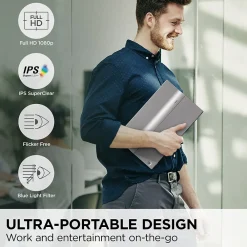 Online ViewSonic 15.6" 60Hz LCD Monitor, Black (VG1655)