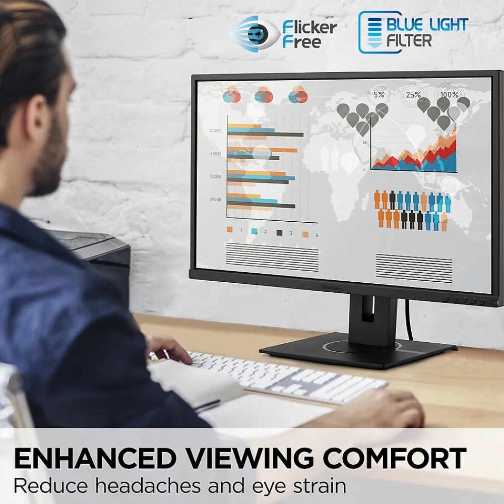 Sale ViewSonic 22" 100Hz LED Monitor, Black (VG2240)