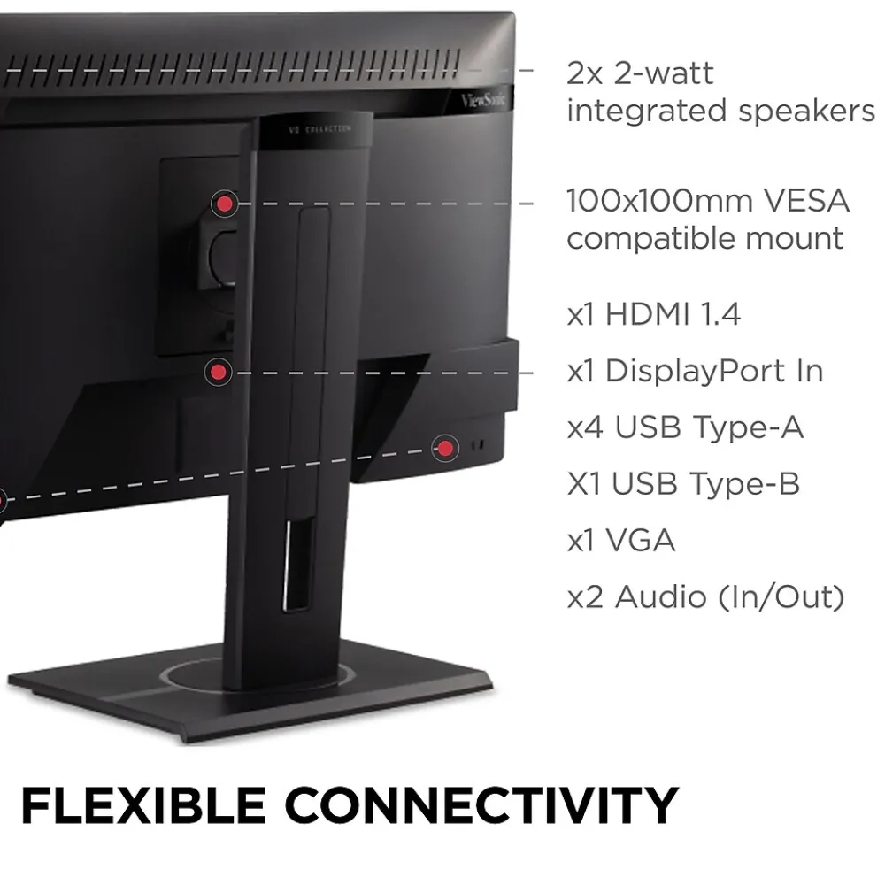 Sale ViewSonic 22" 100Hz LED Monitor, Black (VG2240)