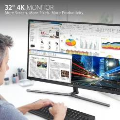 Outlet ViewSonic 32" 4K Ultra HD 60Hz LCD Monitor, Black (VX3211-4K-MHD)