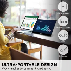 Best ViewSonic 15.6" 4K Ultra HD 60Hz LED Monitor, Black (VX1655-4K-OLED)