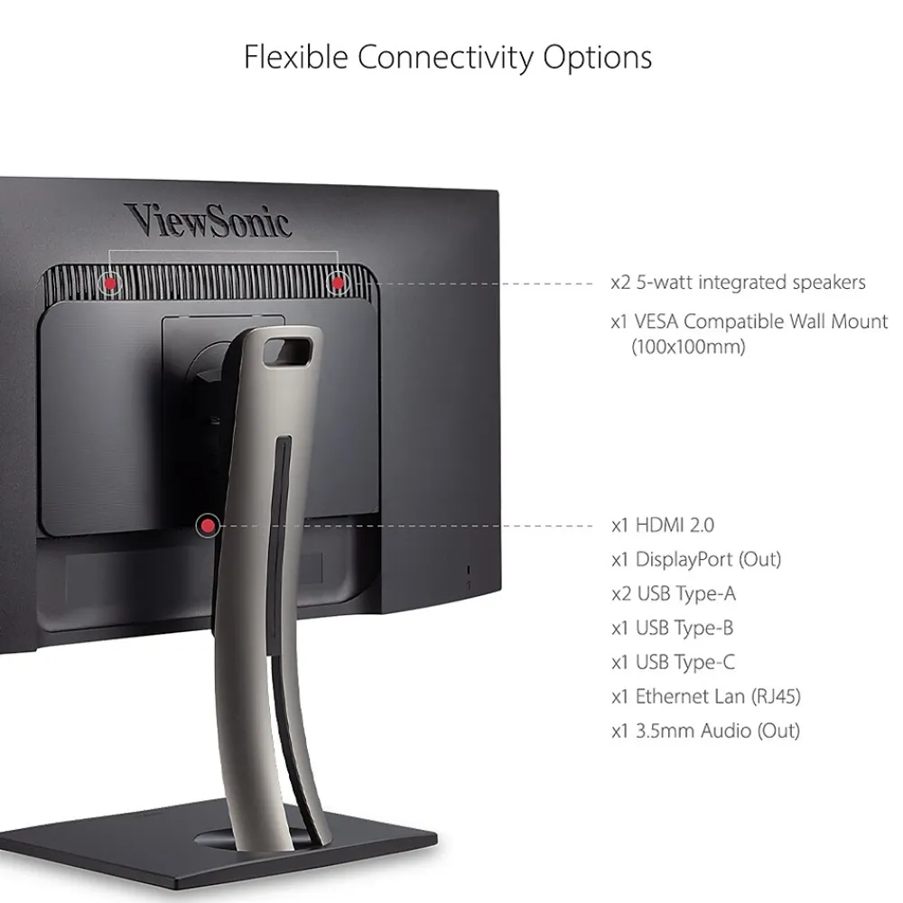 Best ViewSonic ColorPro 38" Curved 4K Ultra HD 60 Hz LED Monitor, Black (VP3881A)