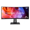 Sale ViewSonic ColorPro 34" Curved 75Hz LED Monitor, Black (VP3456A)
