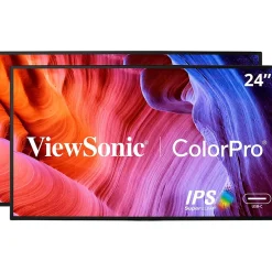 Outlet ViewSonic ColorPro 24" 60Hz LED Monitor, Black (VP2468A_H2)