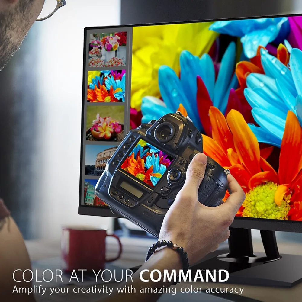 Online ViewSonic ColorPro 27" 4K Ultra HD 60Hz LED Monitor, Black (VP2756-4K)