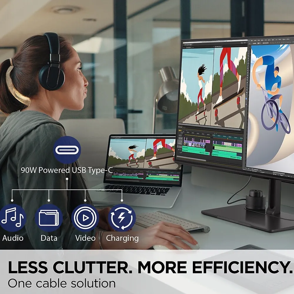 Discount ViewSonic ColorPro 27" 4K Ultra HD 60 Hz LED Monitor, Black (VP2786-4K)