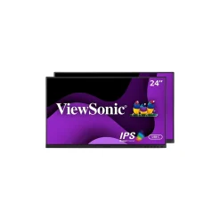 ViewSonic Dual Pack Head-Only 24" 60 Hz LED Monitor, Black (VG2455_56A_H2)