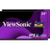Clearance ViewSonic Dual Pack Head-Only 24" 60Hz LCD Monitor, Black (VG2448A-2_H2)