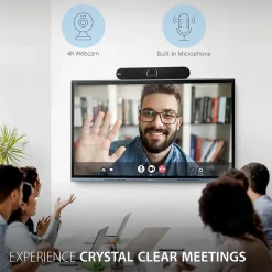 Sale ViewSonic 4K (3840 x 2160) Wide-Angle Conference Webcam, 8 Megapixels, Black (VB-CAM-201)