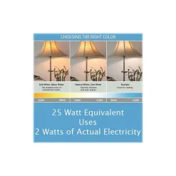Viribright 2-Watt Cool White LED Bulb, Dozen (74565-12)
