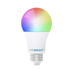 Viribright Wi-Fi 60W Equivalent A19 LED Smart Light Bulb, Multicolor (658102)