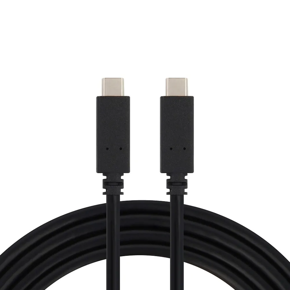 VisionTek 6.56' USB Type-C Cable, Male to Male, Black (901440)