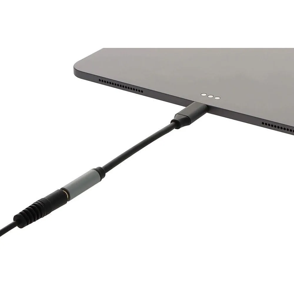 VisionTek USB Type-C to Mini-Phone Stereo Audio Cable, Male to Female, Black (901480)