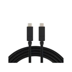 VisionTek USB-C to USB-C 6.56' Cable, Male to Male, Black (901524)