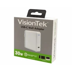 USB-C 30W Quick Charger, White (901282)<VisionTek Sale