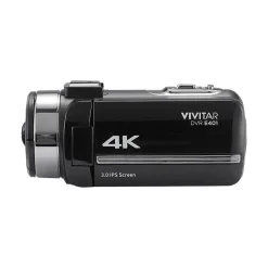 Vivitar DVR E401 42MP 4K Digital Camcorder, Black (DVRE401-BLK-STK-4)