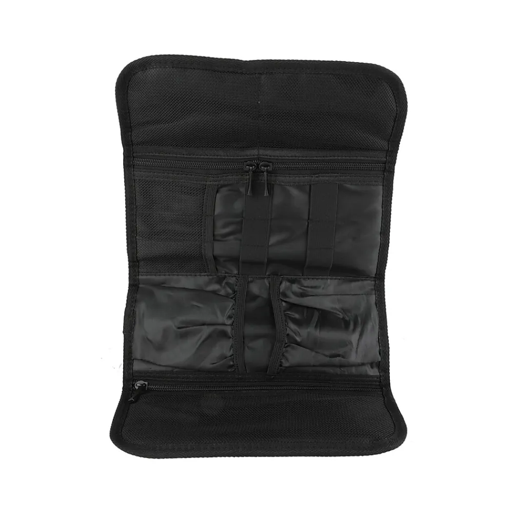 Fabric Multi-Pocket Cable Bag, Gray/Black (QUB4400GRYT3524)<Vivitar Online