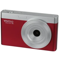 Vivitar Point Shoot Digital Camera, Red (VECXX75-RED-T35-6)