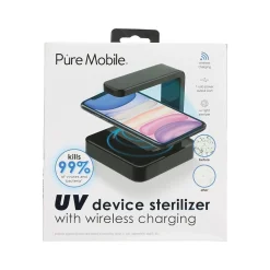 PureMobile Wireless Charger for Most Smartphones, Black (V40061)<Vivitar Outlet