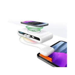 Wireless Multi-Charger, USB-A/USB-C, White (PWR6006-WHT-T35-12)<Vivitar Discount