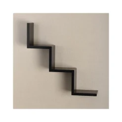 Shelving*V-Light 3-Shelf Wall-Mounted Ladder-Style Unit, 17.25