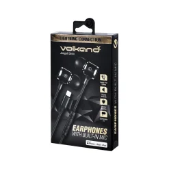 Jonagold Series Stereo Earphones, Black (VK-1001-BK)<Volkano Outlet