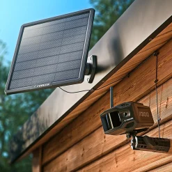 VOSKER V300 Outdoor Wired/Wireless Solar Security Camera, Black (V300-ULT-US)