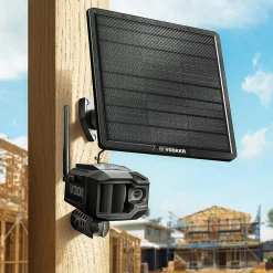 VOSKER V300 Outdoor Wired/Wireless Solar Security Camera, Black (V300-ULT-US)