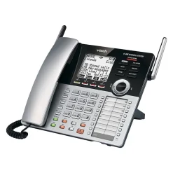 VTech Small Business System 4-Line Phone with Digital Answering, Silver/Black (CM18445)