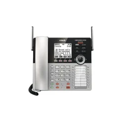VTech Small Business System 80-0328-00 4-Line Cordless Phone, Silver/Black